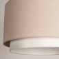 Foto 31557-11 niet_in_feed: Beige Japandi hanglamp met ronde kap van beige stof E27