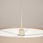 Foto 31557-12 niet_in_feed: Beige Japandi hanglamp met ronde kap van beige stof E27