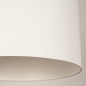 Foto 31559-8: Beige hanglamp met ronde kap van stof in het wit 