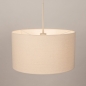 Foto 31561-3: Beige hanglamp met linnen lampenkap