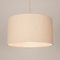 Foto 31561-4: Beige hanglamp met linnen lampenkap