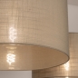 Foto 31567-10: Beige Pendelleuchte mit zwei taupefarbenen Schirmen E27