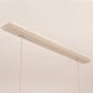 Foto 31569-12: Beige hanglamp met twee bruine stoffen kappen E27