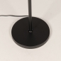 Foto 31578-6: Zwarte vloerlamp met beige ronde kap van fluweel velvet E27 