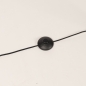 Foto 31578-7: Zwarte vloerlamp met beige ronde kap van fluweel velvet E27 