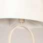 Foto 31589-10: Japandi vloerlamp in beige met velvet kap ovaal in beige