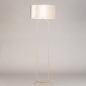 Foto 31589-13: Japandi vloerlamp in beige met velvet kap ovaal in beige