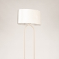Foto 31589-6: Japandi vloerlamp in beige met velvet kap ovaal in beige