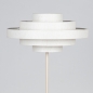 Foto 31591-13: Beigefarbene Stehlampe mit rundem Stoffschirm in Beige, E27