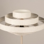 Foto 31591-6: Beigefarbene Stehlampe mit rundem Stoffschirm in Beige, E27