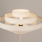 Foto 31591-7: Beigefarbene Stehlampe mit rundem Stoffschirm in Beige, E27