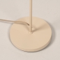 Foto 31591-9: Beigefarbene Stehlampe mit rundem Stoffschirm in Beige, E27