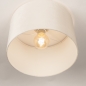 Foto 31608-12: Plafondlamp beige met ronde kap van beige fluweel velvet E27