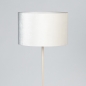 Foto 31609-12: Beige vloerlamp met beige kap velvet - japandi / Hotel chique