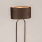 Foto 31637-6: Japandi vloerlamp in koffiekleur met velvet kap ovaal in bruin