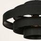 Foto 31646-12: Hängeleuchte aus schwarzem Stoff mit fünf Ringen 