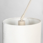 Foto 31656-8: Beige Wandleuchte mit Schwenkarm und Samtschirm, E27