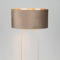 Foto 31667-4: Beige vloerlamp met taupe kap en gouden binnenkant