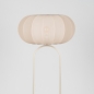 Foto 31675-3: Beige vloerlamp met beige, lampion kap
