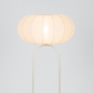 Foto 31675-4: Beige vloerlamp met beige, lampion kap