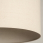 Foto 31680-4: Zwarte staande schemerlamp met beige linnen lampenkap