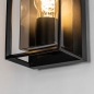 Foto 31758-8: Zwarte wandlamp voor buiten met schemersensor
