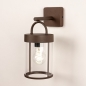 Foto 31774-2: Bruine wandlamp voor buiten met schemersensor