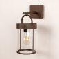 Foto 31774-3: Bruine wandlamp voor buiten met schemersensor