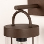 Foto 31774-5: Bruine wandlamp voor buiten met schemersensor