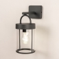 Foto 31775-2: Zwarte wandlamp voor buiten met schemersensor