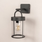 Foto 31775-3: Zwarte wandlamp voor buiten met schemersensor