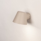Foto 31776-5: Taupe wandlamp voor buiten met schemersensor