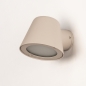 Foto 31776-7: Taupe wandlamp voor buiten met schemersensor