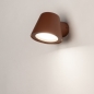 Foto 31777-3: Roodbruine wandlamp voor buiten met schemersensor