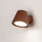 Foto 31777-6: Roodbruine wandlamp voor buiten met schemersensor
