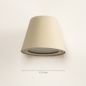 Foto 31779-1: Beige wandlamp voor buiten met schemersensor