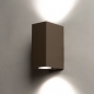 Foto 31783-3: Bruine wandlamp voor buiten met schemersensor