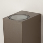 Foto 31783-5: Bruine wandlamp voor buiten met schemersensor