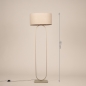 Foto 31788-1 maatindicatie: Japandi vloerlamp met ovale kap in beige