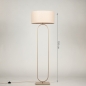 Foto 31791-1: Japandi vloerlamp in taupe met ovale kap in beige