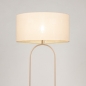 Foto 31791-3: Japandi vloerlamp in taupe met ovale kap in beige