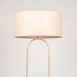 Foto 31791-4: Japandi vloerlamp in taupe met ovale kap in beige