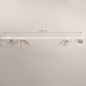 Foto 31814-19: Luxe spanningsrail basisset in het beige met vier spots, zelf samen te stellen