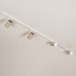 Foto 31814-2: Luxe spanningsrail basisset in het beige met vier spots, zelf samen te stellen
