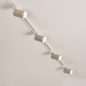 Foto 31814-4: Luxe spanningsrail basisset in het beige met vier spots, zelf samen te stellen