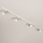 Foto 31814-6: Luxe spanningsrail basisset in het beige met vier spots, zelf samen te stellen