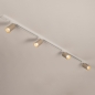 Foto 31814-7: Luxe spanningsrail basisset in het beige met vier spots, zelf samen te stellen