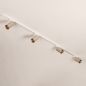 Foto 31814-8: Luxe spanningsrail basisset in het beige met vier spots, zelf samen te stellen