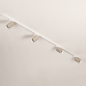 Foto 31814-9: Luxe spanningsrail basisset in het beige met vier spots, zelf samen te stellen