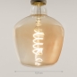 Foto 345-3 maatindicatie: Grote led filament lamp in bijzondere vorm én dimbaar met schakelaar